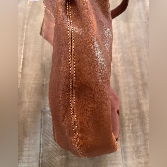 Vintage MICHAEL Michael Kors Brown Pebbled Leather Hobo Bag - Picture 7 of 16